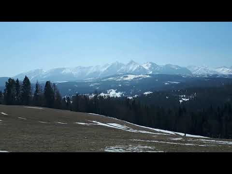 Przełęcz nad Łapszanką- Widok na Tatry