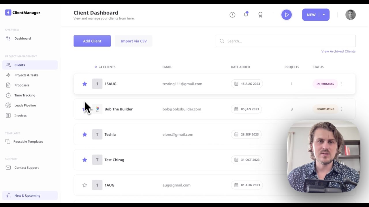 How To Add A Client in ClientManager