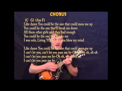 Pass Me By (R5) Mandolin Cover Lesson with Chords and Lyrics - Capo 3rd