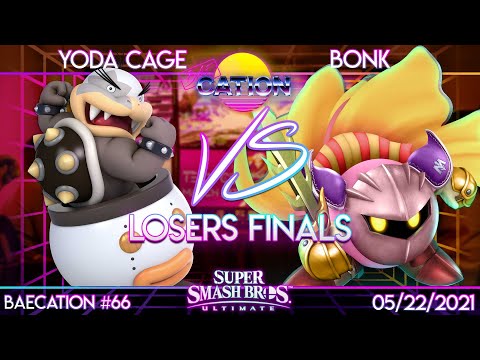 Baecation #66 - SSBU - DU | Yoda Cage (Bowser Jr.) vs. IluZ | Bonk! (Meta Knight) - Losers Finals