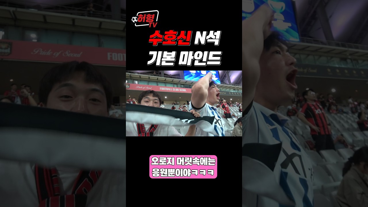 수호신 N석의 기본 마인드 ㅋㅋ????⚫????   #fc서울 #축구 #수호신 #k리그