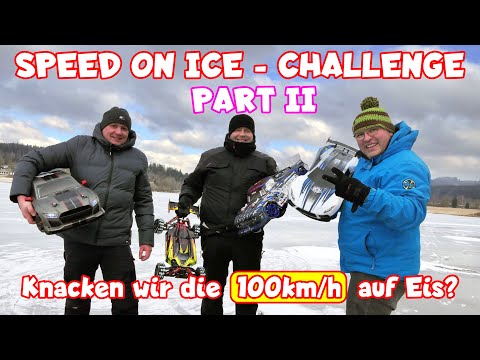 RC Speed Challenge auf EIS! 🧊 Schaffen wir die 100 km/h auf dem zugefrorenen See ohne Crash? Runde 2