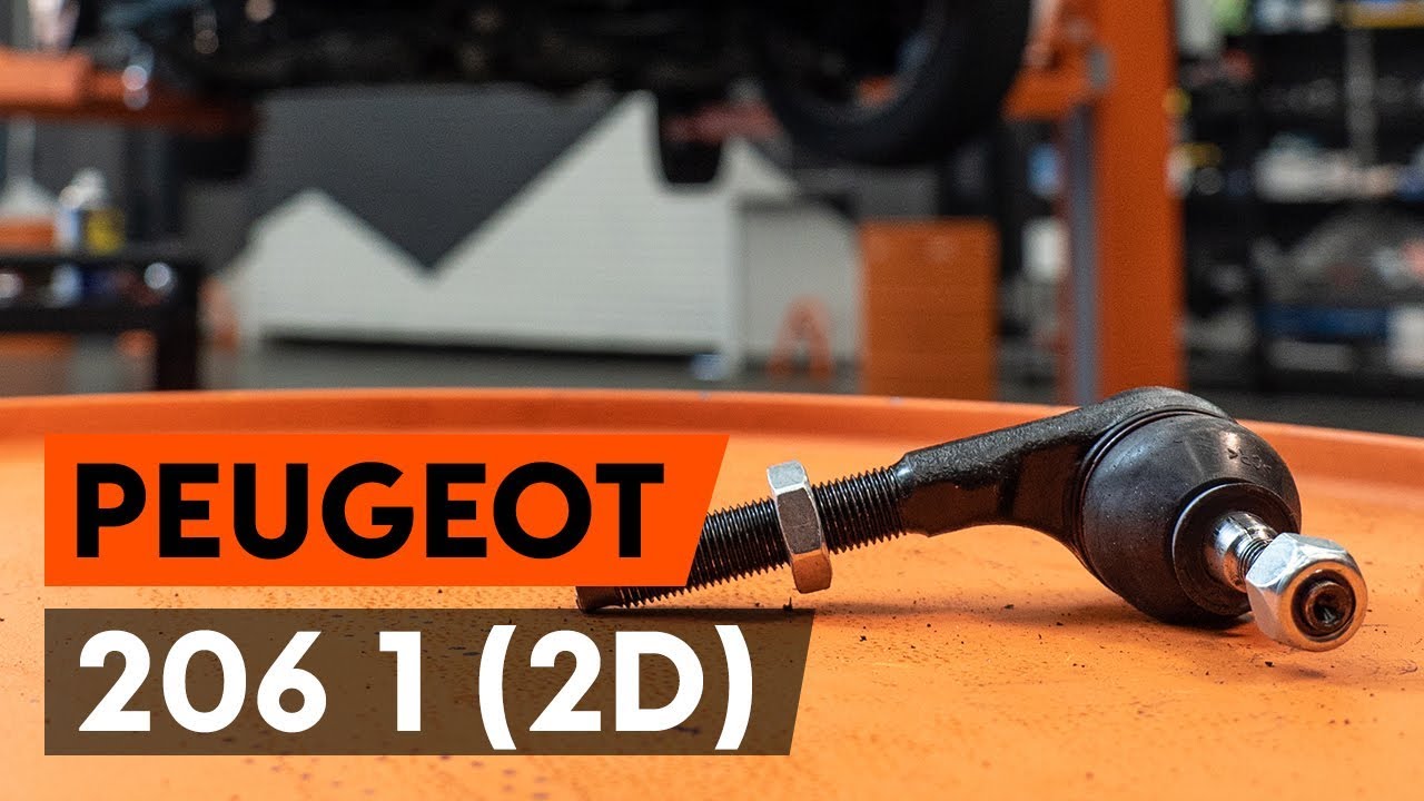 Kuinka vaihtaa raidetangon pää Peugeot 206 CC 2D-autoon – vaihto-ohje