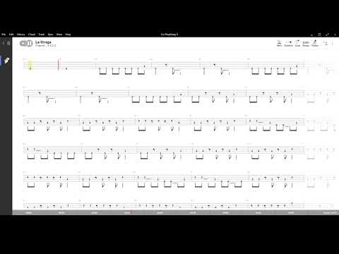 La Strega ( Vasco Rossi ) ,Tablatura e base Senza Basso - Backing bass track