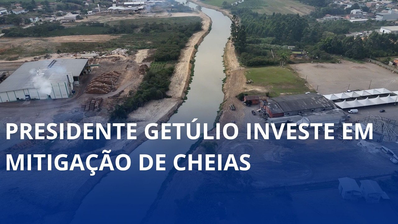 Presidente Getúlio investe em mitigação de cheias