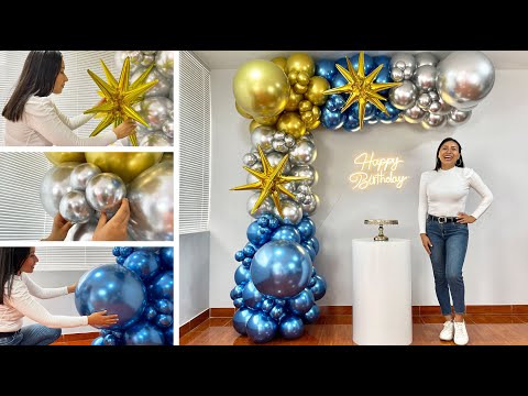 Como hacer un Arco de Globos - 🎉 Decoración para cumpleaños 🎉 - Balloon Garland