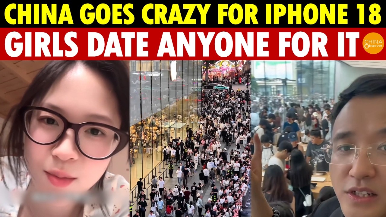 China Goes Crazy For iPhone 18: Hundreds-Meter Queues, Female College Students Date Anyone For It