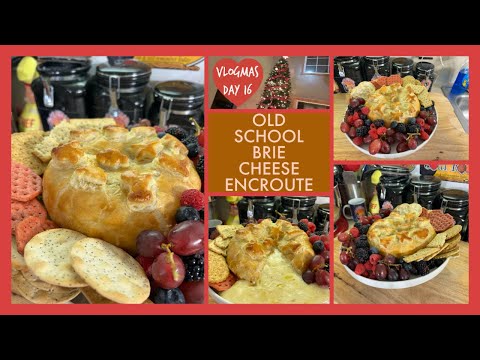 A VERY FESTIVE RECIPE FOR YOUR HOLIDAY PARTY 🎉/OLD SCHOOL BRIE CHEESE EN CROUTE /VLOGMAS DAY 16