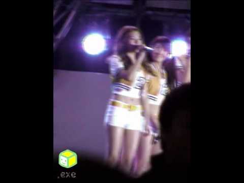 [Fancam] 100829 Sunny SNSD - talk @Incheon Korean Music Wave