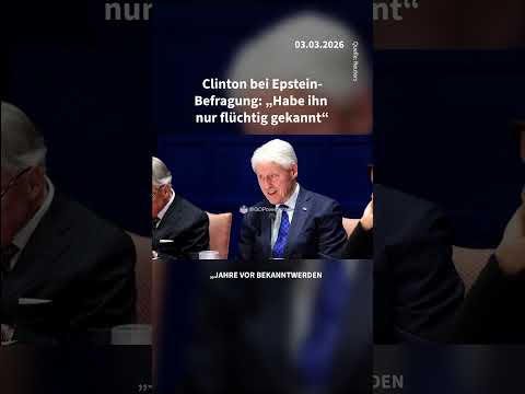 Video Thumbnail: Bill Clinton verteidigt Donald Trump im Fall Epstein. #epsteinfiles #trump #billclinton