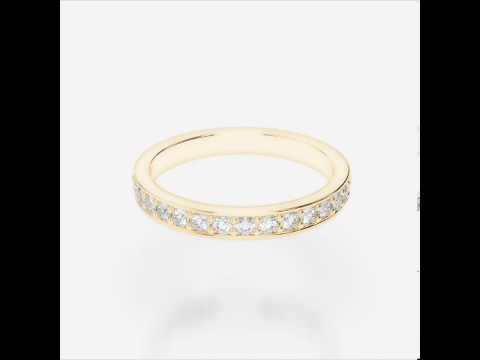 Yellow Gold Diamond Eternity Ring   YGold Diamond Eternity Ring 1083