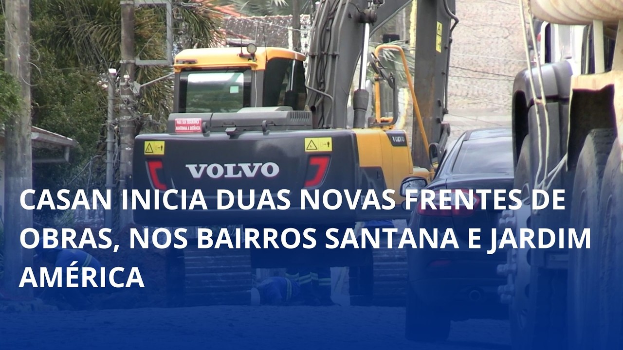 Casan inicia duas novas frentes de obras do esgotamento sanitário, nos bairros Santana e Jardim América, em Rio do Sul