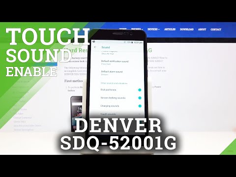 How to Manage Touch Sounds – Touch Tone Settings in DENVER SDQ-52001G