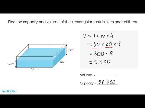 Part of a video titled Volume and Capacity - YouTube