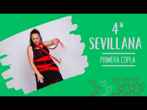 CUARTA SEVILLANA por partes | nivel PRINCIPIANTE | Bailar sevillanas paso a paso | 1ª copla