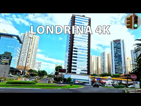 #10 Driving Downtown LONDRINA 4K v1 Driving in Gleba Palhano - Parana BRAZIL UHD 4K DRIVE