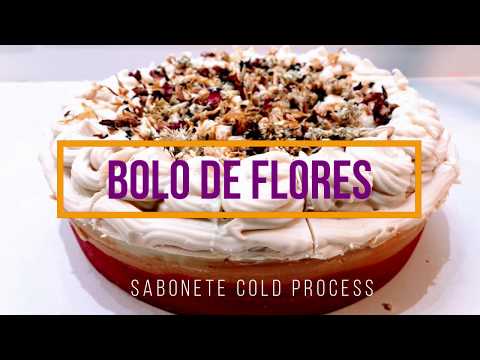 Bolo de Flores - Sabonete Artesanal Cold Process