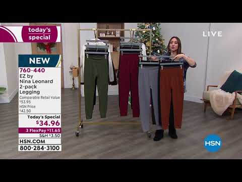 EZ by Nina Leonard 2pack Legging