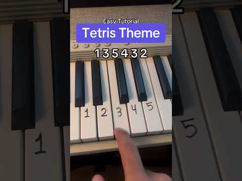 Tetris Theme Easy Tutorial! #tetris #theme #piano #tutorial #easytutorial #tips #pianomusic #easy