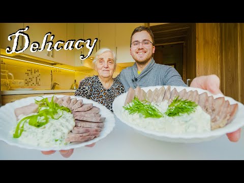 , title : 'The Weirdest Lithuanian Delicacy - Boiled Pig Tongue - English Subtitles'