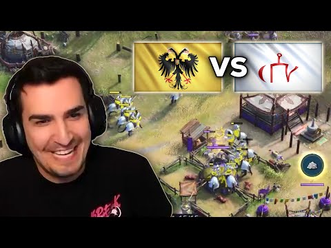 Beasty With HRE vs Demu With Golden Horde in AOE4...