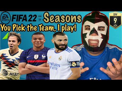 STUCK ON DIVISION 9?!?!?!?!?! - FIFA 22 SEASONS / ROAD TO DIVISION ONE! YOU PICK THE TEAM, I PLAY