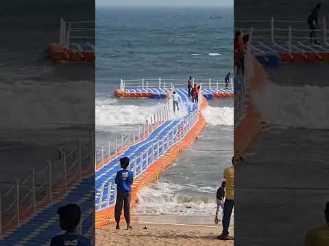 Vizag beach Floating Bridge open today 25-02-2024