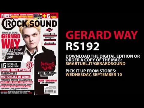 Gerard Way: The Voice Of A Generation Returns To The Cover Of Rock Sound Magazine