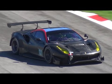 2018 Ferrari 488 GTE Mule Spied Testing at Monza Circuit!