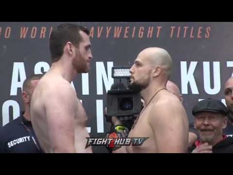 DAVID PRICE V SERGEY KUZMIN - HEAVYWEIGHT WEIGH-IN & HEAD TO HEAD