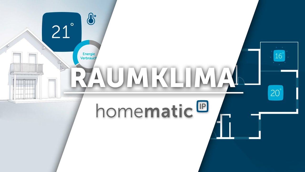 Homematic IP Smart Home Funk-Wandthermostat mit Luftfeuchtigkeitssensor