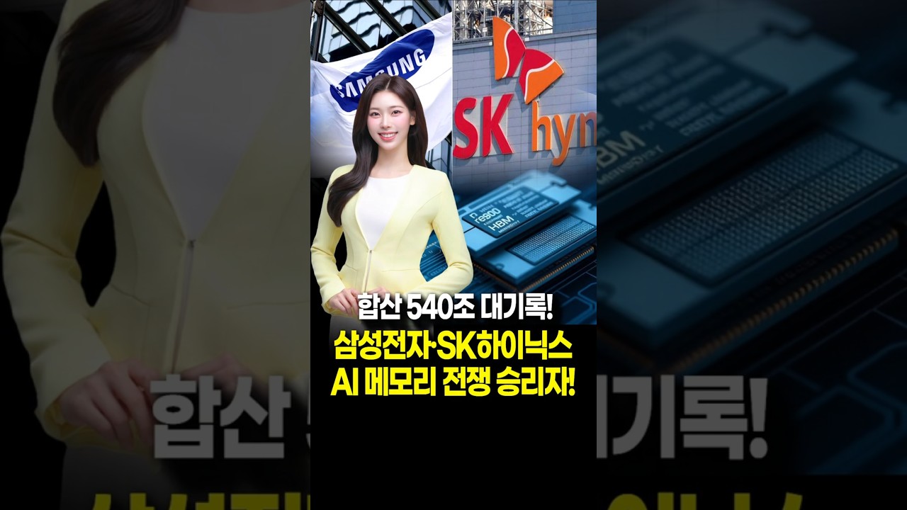 삼성전자·하이닉스, 540조 대기록! #삼성전자 #하이닉스 #hbm #반도체