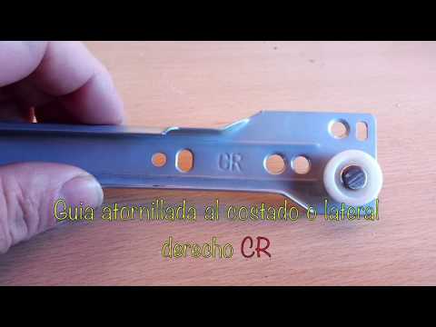 FURNICA Gu/ías de Rodillo para Caj/ón L:550mm