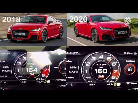 2018 Audi TT RS vs 2020 Audi TT RS 0-250 kmh race