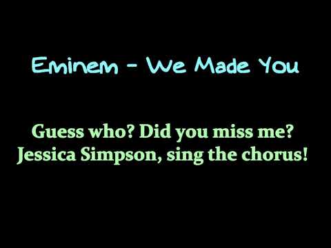 Eminem - We Made You (Lyrics)