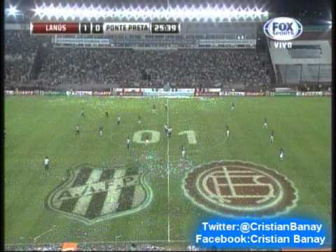 Lanus 2 Ponte Preta 0 (Relato Mariano Closs) Copa Sudamericana 2013 Los goles Lanus Campeon