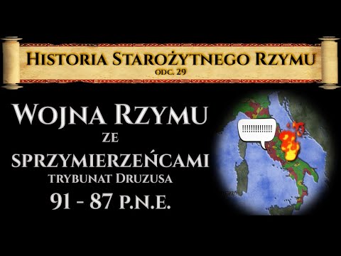 Beginning of the war between Rome and the allies. The tribunate of Drusus.