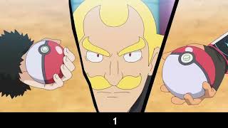 Pokémon the Series: XYZ | Pokemon Journey Episode 122   Ash VS Cynthia Battle Roserade VS Dracovish