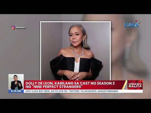 Dolly De Leon, kabilang sa cast ng season 2 ng "Nine Perfect Strangers" UB