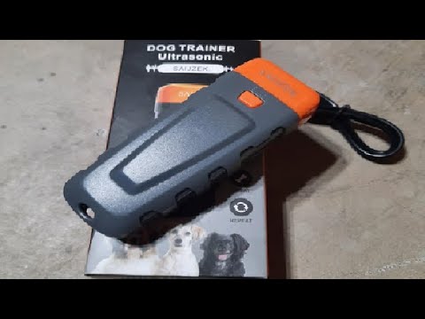 SAIJZEK  Ultrasonic Dog Trainer   Bark Deterrent Training Device   Anti Barking Silencer   Barks No
