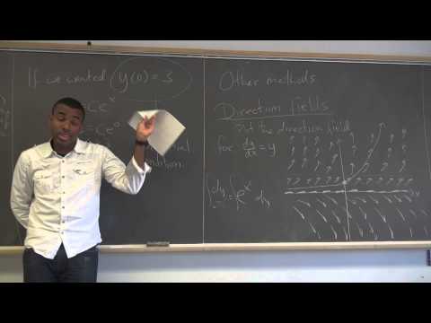 Math 391 Lecture 1 - Intro and a very brief (and incomplete) overview of ODEs