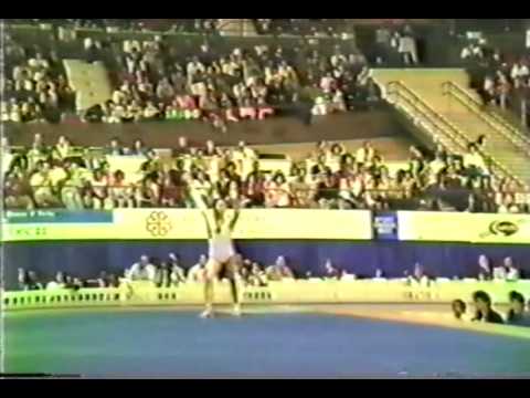 7th T CHN Huang Qun FX - 1985 World Gymnastics Championships 9.350.avi