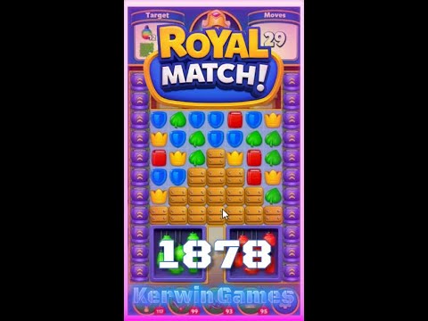 Royal Match Level 1878 - No Boosters Gameplay