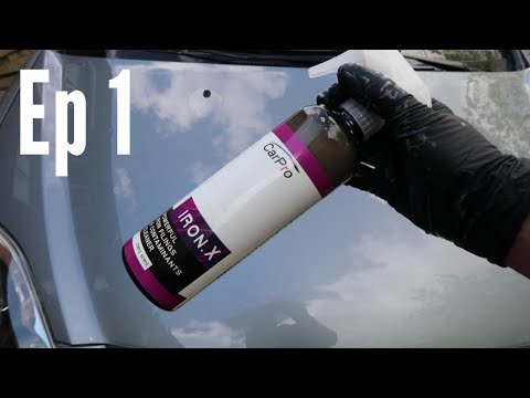 Two-Step Paint Correction  with CarPro Iron X (Decontamination process) Ep1 #polishing #carpro