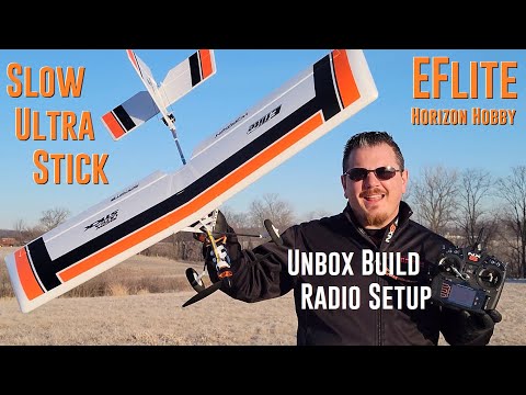 Eflite - Slow Ultra Stick - SUS - 1.2m - Unbox, Build, & Radio Setup