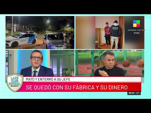 🔴 MATÓ A SU JEFE Y LE ROBÓ SU IDENTIDAD: Se quedó con su fábrica de pastas y su dinero