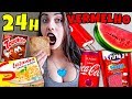 NAMORADA 24 HORAS só COMENDO COMIDA QUADRADA e VERMELHA 🍉🍞 NAMORADA 24 HORAS só COMENDO COMIDA QUADRADA e VERMELHA 🍉🍞
