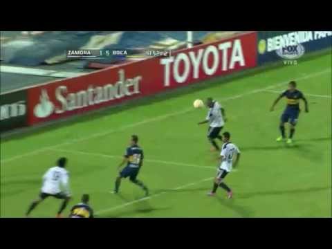 Zamora 1 - 5 Boca Juniors Copa Libertadores 2015