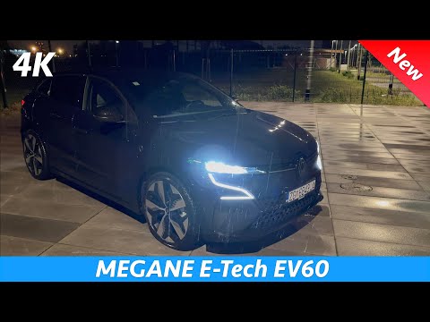 Renault Megane E-Tech EV60 2023 - Night Review in 4K (Charing, OTA Updates), Ambient Lights