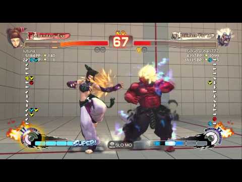 lutuna (Juri) VS GoGo yubari777 (Oni) Super Street Fighter IV Arcade Edition 2012 720p HD